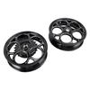 Front & Rear Wheel Rim Set 3.0x12" Black For Vespa Sprint Primavera 50 125 150