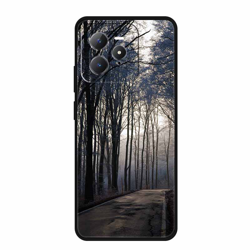 For Realme GT 7 Pro 5G Case Original Soft Silicone TPU Phone Cases Back Cover For Realme GT7 Pro Scenery Shockproof Bumper Etui