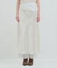 Kamino Silk Layered Skirt Ivory