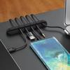 2pcs Heavy-Duty Cable Organizer Clips with Multiple Slots - Desk Cable Management System, Non-Slip Base, for Office, Home