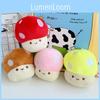 New Arrival Cartoon Mushroom Plush Doll Keychain Fuzzy Stuffed Toy Car Key Clip Cute Souvenir