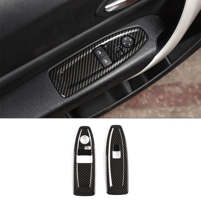 ABS Carbon Fiber Car Center Control Interior Decoration Sticker For BMW 1 2 Series F20 F21 F22 F23 2012-2018 Car Accessories