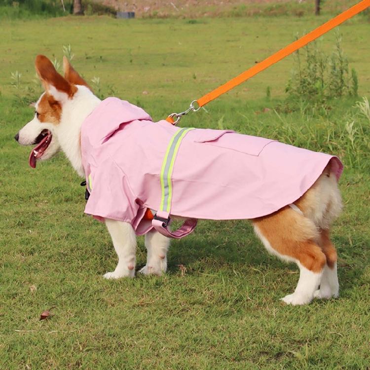 Impermeabile per Cani Impermeabile con Cappuccio Giubbotti Poncho Pioggia Impermeabile con Strisce Riflettenti