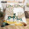 Deer Animal Duvet Cover Set Twin Queen Size Butterfly Flowers Bedding Set Microfiber Moon Galaxy Comforter Cover For Girls Teens