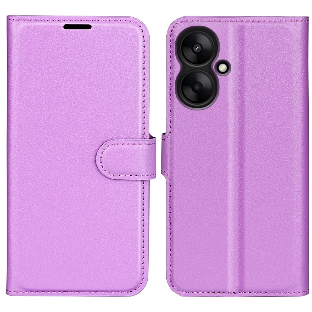 For Xiaomi Redmi 13C 5G/Redmi 13R 5G Case Leather Phone Cover Litchi Texture