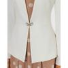 Win Formal Jacket With Chic Cut Brooch Set