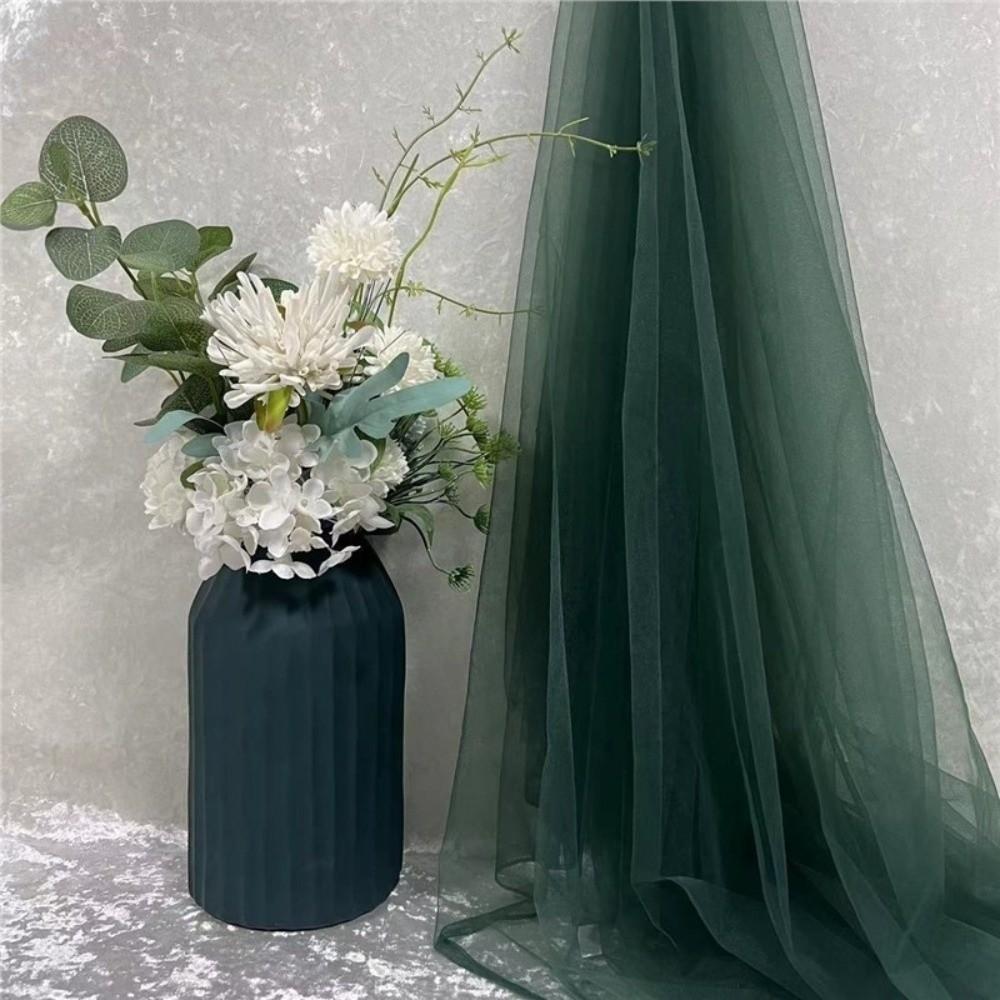 160X100cm Tessuto Morbido in Tulle Filo Verde Maglia Morbida Densa Tessuto a Rete Tulle Verde Salvia Colore Solido Rete in Tulle Festa Nuziale