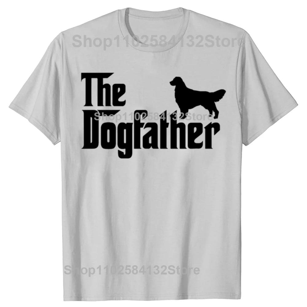 Golden Retriever The DogFather Fathers Day TShirt Men Women Dog Owner Gift TShirt Loose Casual Tops Tees Oneck Oversized