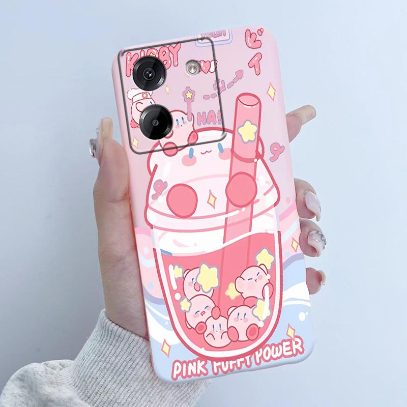 For Xiaomi Poco M7 Pro 5G Phone Case Fashion Flower Girl Design Soft Silicone TPU Back Housing for Poco M 7 Pro M7Pro 5g Covers