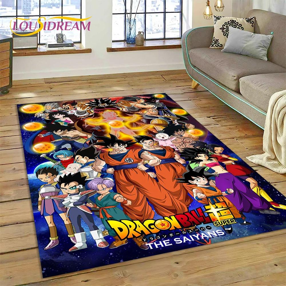 Anime 3D D-Dragon-Ball Japan Cartoon Rug Carpet for Living Room Bedroom Decor,floor Mat Non-slip Decoration for Sofa Doormat