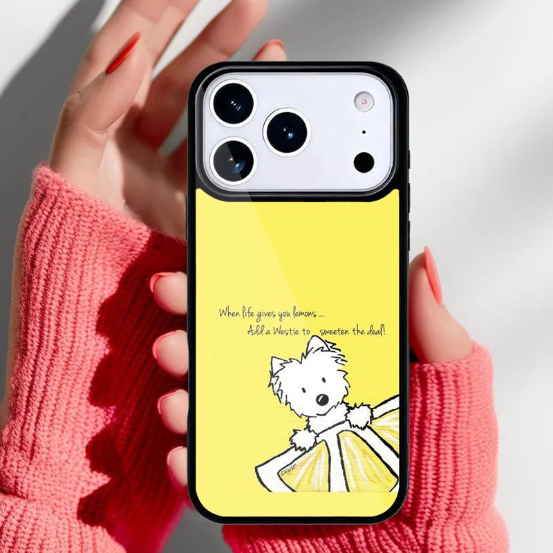 west highland white terrier small white dog Phone Case for iPhone 17 Air 16e 15 14 13 Pro Max Back Cover for 12 11 Pro Coque