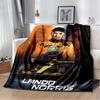 Couverture Peluche Douce Lando Norris Pilote F1, Couverture Flanelle Couverture Jetée pour Salon Chambre Lit Canapé Bureau Housse Cadeau