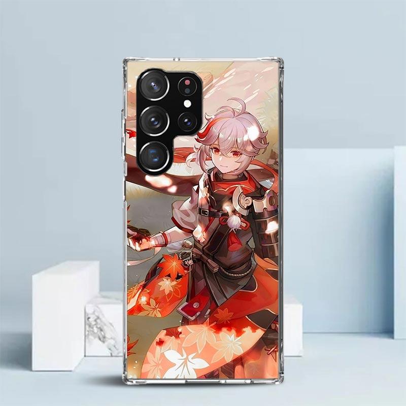 Kazuha Genshin Impact Phone Case For Samsung Galaxy S24 S25 Edge S26 Ultra S22 S23 Plus S21 + S20 FE Soft TPU Back Cover Galaxy