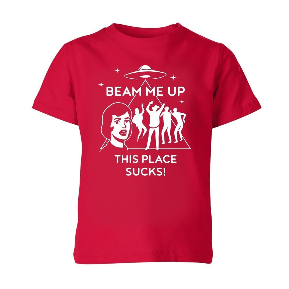 Beam Me Up This Place Sucks Unisex Kid Adult Tee Xmas Holiday Gift Top S