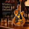 Skeletový Kytarista Kytarový Tvarovaný Whiskey Decanter 350ml Čirá Skleněná Láhev Hudební Téma Domácí Bar Dekorace
