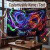 Dragon Theme Throw Blanket Custom Name Text Personalized Blanket Soft Cozy Blanket for Home Sofa Bed
