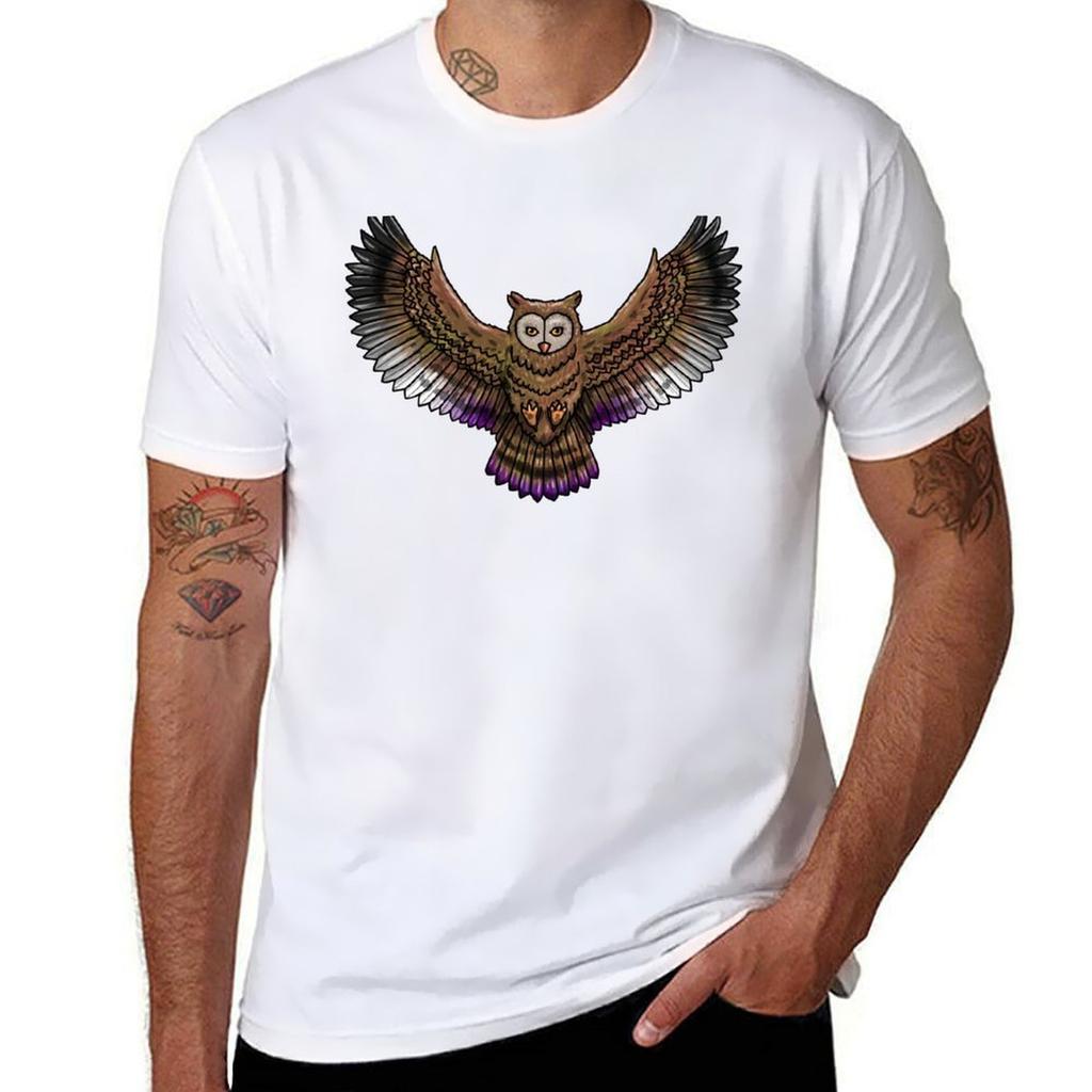 Ace Owl TShirt Basic Crew Neck Short Sleeve Top