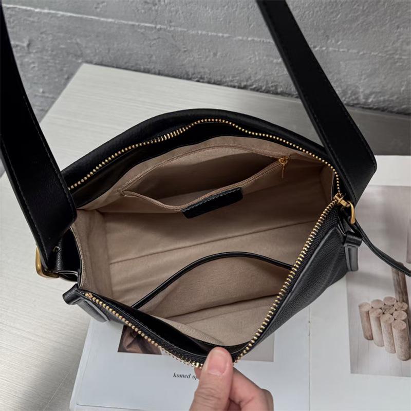 Genuine Leather Underarm Bag for Women 2025 New Fashion Pillow Bag Commuting Versatile Single Shoulder Crossbody Bag Top Layer Cowhide Women's Bag