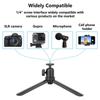 HDRIG Aluminum Desktop Tripod with 360° Rotatable Ball Head for DSLR Cameras and Mobile Phones