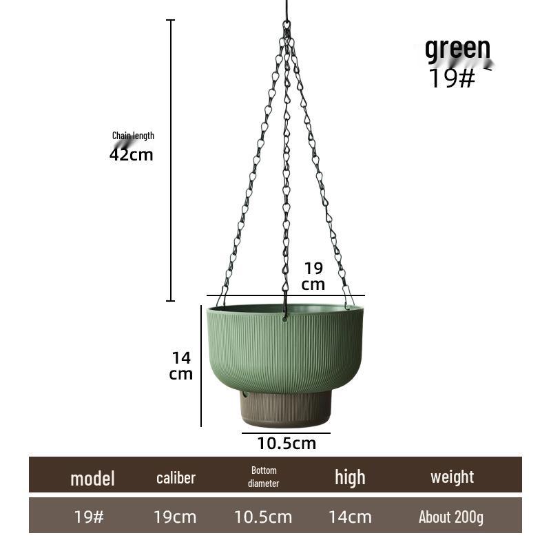 Large Self-Watering Hanging Basket for Trailing and Succulent Plants