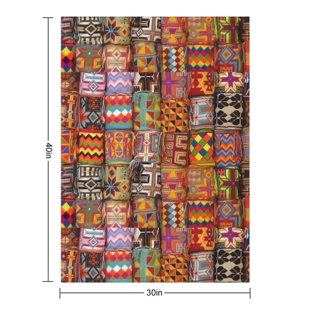 Colors of South America Throw Blanket Travel Winter Beds Plaid On the Sofa Warm for Winter Blankets