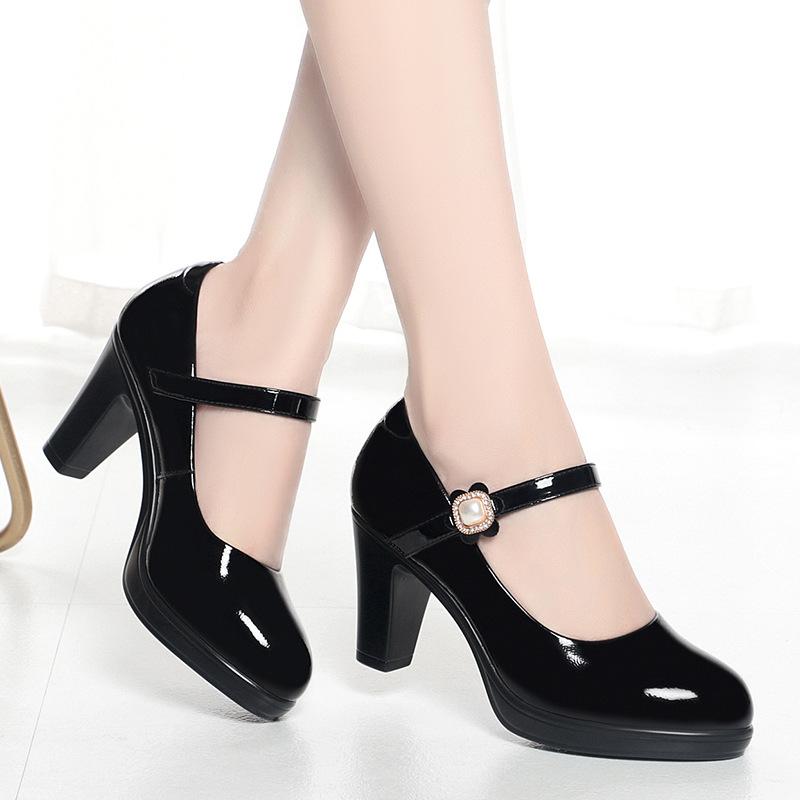 

Туфли ципао, туфли для подиума, модельные туфли, туфли на среднем каблуке, женские водонепроницаемые туфли на платформе, туфли на толстой подошве, туфли на среднем толстом каблуке, одинарные туфли 40