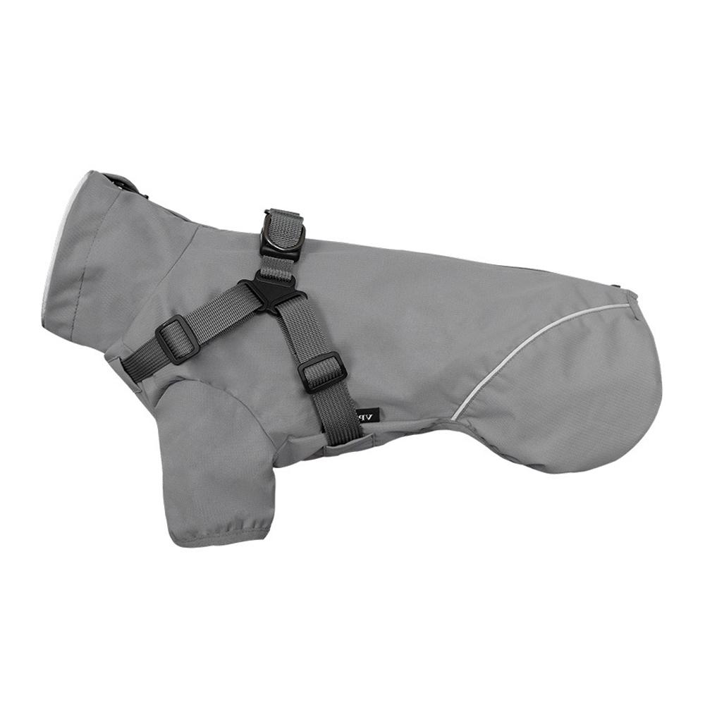 Waterproof Dog Rain Jacket With Harness Safety Reflective Dog Raincoat For Small Dogs Pet Outdoor Jackets For Jungle Camping