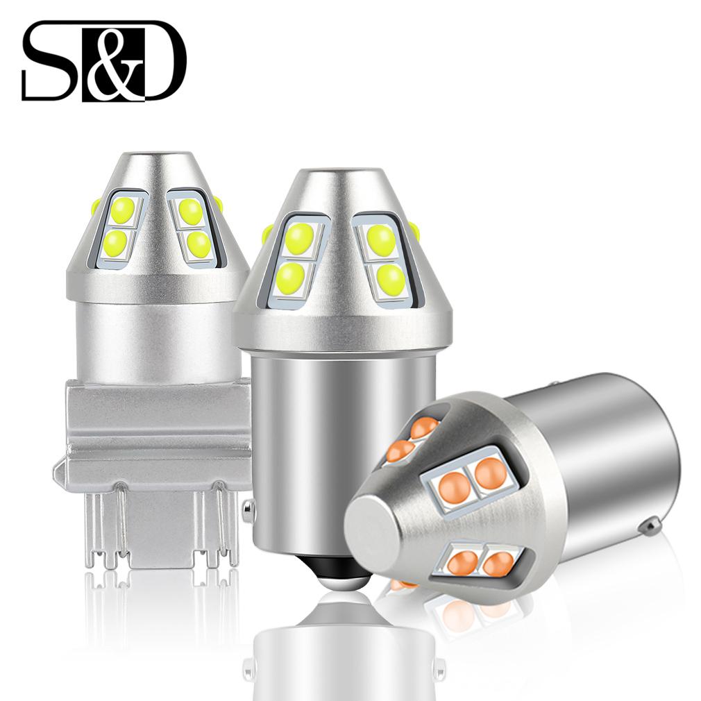 

1X T20 LED W21/5W 7443 W21W 7440 PY21W P21W Led BAY15D BA15S BAU15S Светодиодная автомобильная светодиодная лампа P21/5W 1156 1157 Сигнал поворота T25 3157 3156 P27/7w P27W Лампа BA15S P21W белый