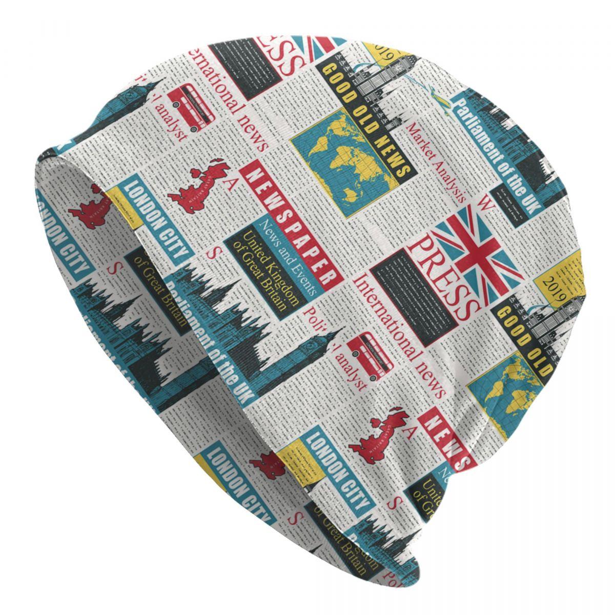 

Ретро Великобритания, Лондон, британский узор, шляпы с капюшоном, крутая вязаная шапка для женщин, унисекс, теплая зимняя шапка с символом Соединенного Королевства, шапки с черепами