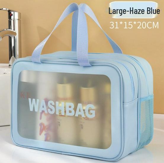 Herrars Vattentät Resetoalettväska - Transparent, Bärbar, Våt/Torr-separation för Bad & Simning