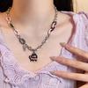 Cat~ Kitten Zircon Double Necklace Girls Versatile Stacked Accessories Premium Design Niche Clavicle Chain