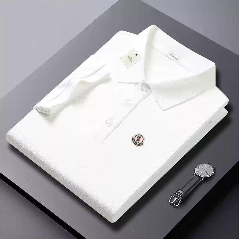 STORN Yeni Erkek Günlük Moda Kısa Kollu Yaka Polo Tişört Nefes Alabilen ve Rahat Yazlık Çok Yönlü Tişört