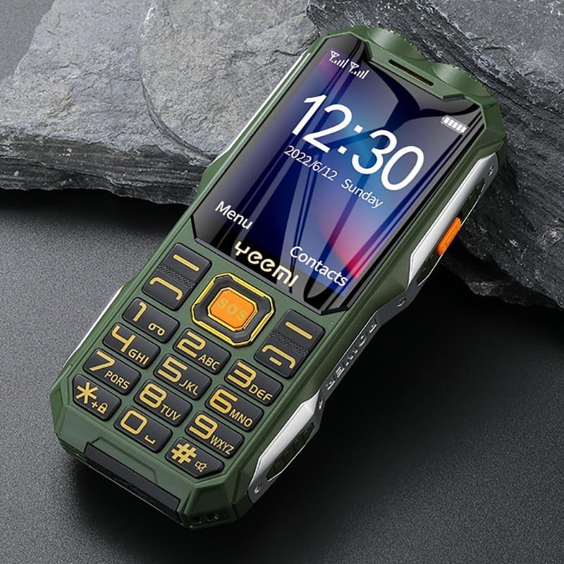YEEMI Q8 2G GSM Rugged Phone Big Battery Dual Flashlight 2.4inches HD Screen Dual SIM Mobile Phone Large Button Cellphone