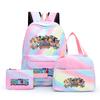 3Pcs/set Back To School Backpack Anime One Piece Girl Backpack Set Kawaii School Students Boy Children Lunch Bags Pencil Box