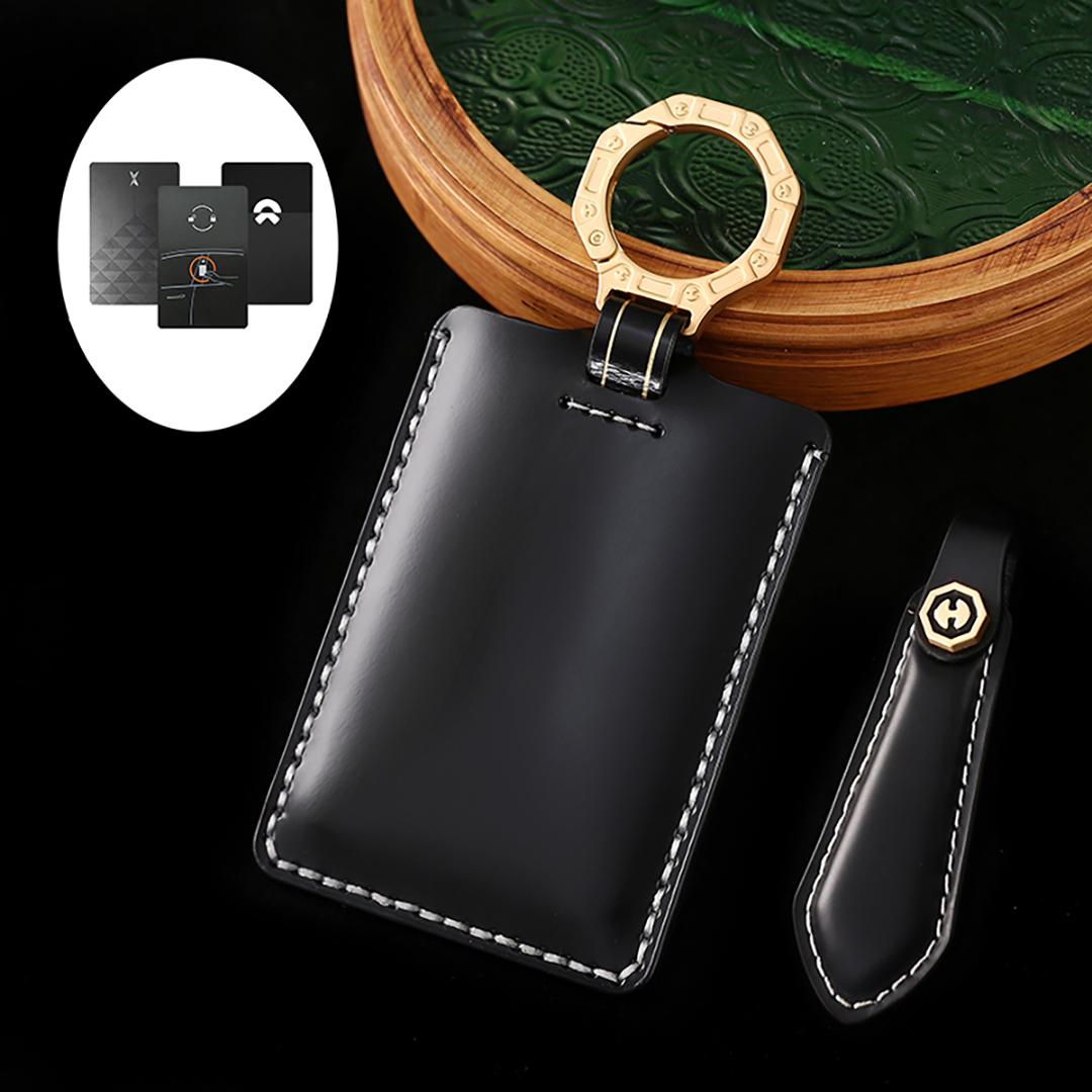 

Подходит для Tesla, Xiaomi, Lexus Высококачественный чехол для ключа автомобиля из натуральной коровьей кожи ручной работы m чёрный