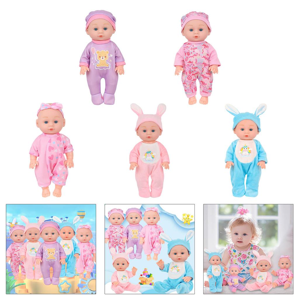 Păpușă Realistă pentru Bebeluși Vinil Moale Reborns Jucărie Jucărie pentru Joc de Rol Pentru Copii Joc de Părinți Păpușă de Îngrijire Cadou de Colecție