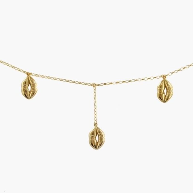 

FITZGERALD LOVE KISS ME ANKLE BRACELET GOLD