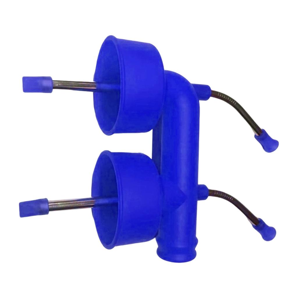 Double Beer Snorkel Beer Bong Drinking Accessories Drinking Funnel Bottle Chugger Beverage Snorkel for New Year Party