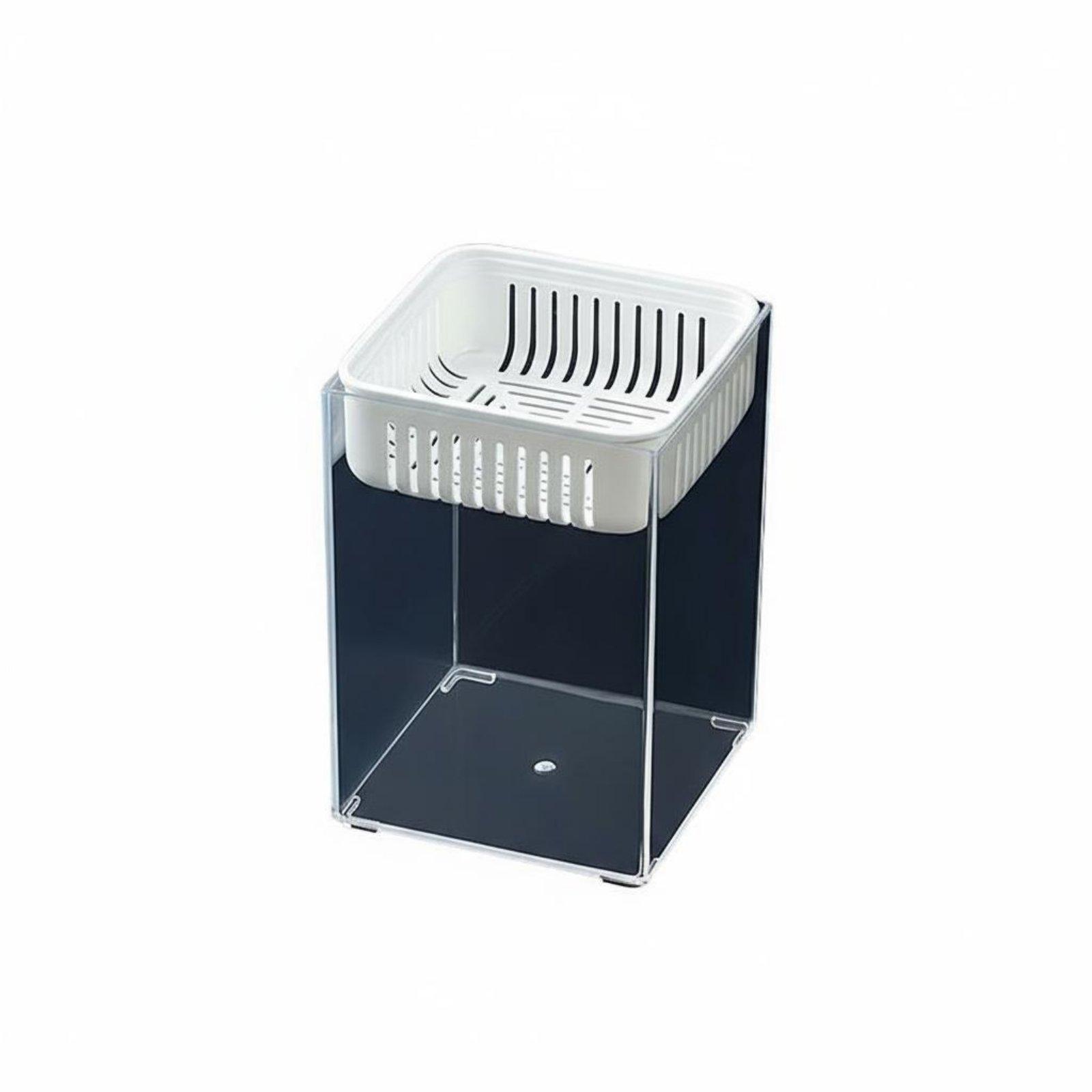 Desktop Tea Waste Container Easy to Clean Tea Residue Bin Space-Saving Minimalist Design for Office