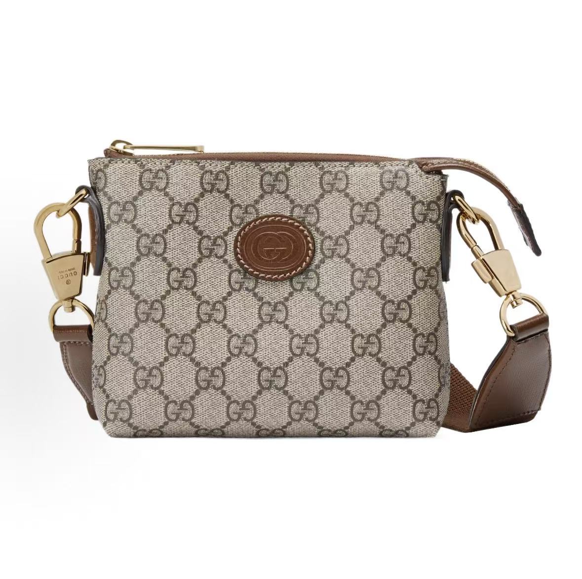 

Серія Gucci Double G Логотип Double G Знімний плечовий ремінь Полотно та шкіряна обробка Сумка на одне плече Crossbody Чоловічий стиль Basic+Dust Bag