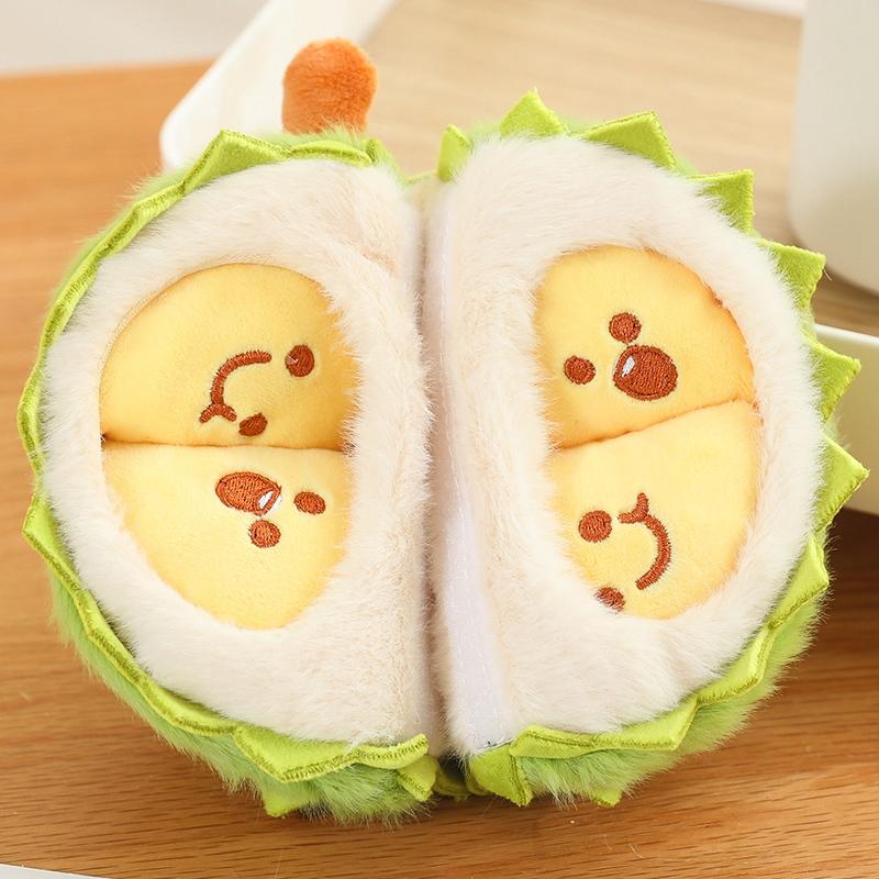 16~30cm Cute Plush Durian Design Doll Creative Tearable Toy Decoration Gifts Pillow Cartoon Fruits Soft Birthday Gift