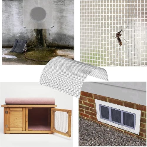 Set of 3 Stainless Steel Mesh, 30x21cm, 20 Meshes, 1mm Mesh, 0.4mm Wire Diameter, A4 Size, Industrial Wire Mesh, 20 Mesh, Stainless Steel Plain Weave