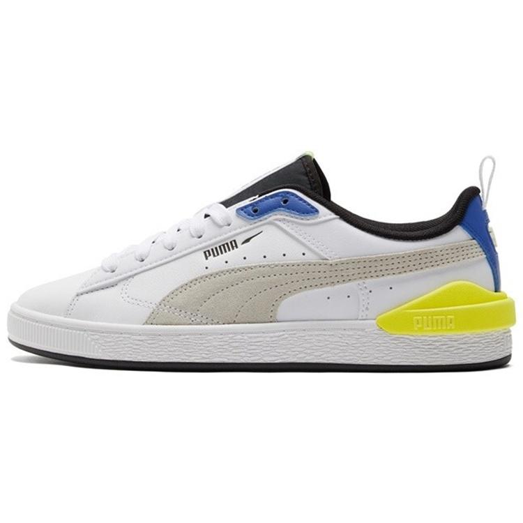 PUMA Suede Bloc  White Silver Blue  Men s 380705-06 EU 44.5