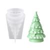 3D Christmas Tree Candle Molds In Flexible Silicone for Pouring, Releasing, and Reusing In Seasonal Waxes Craft Projects