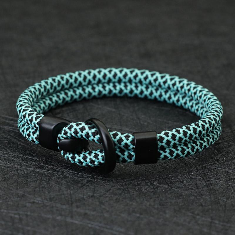 Noter Unique Men Rope Bracelet Double Layer Surf Braclet Homme Accessories Lucky Fabic Braslet Boyfriend Gift Pulsera Roja Joyas