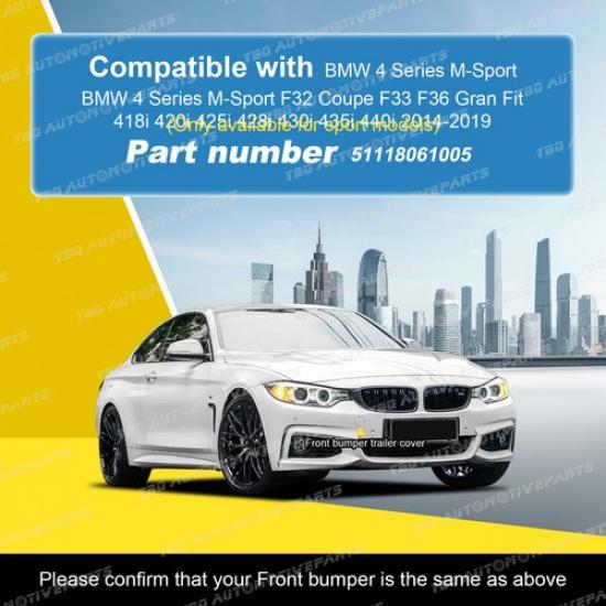 Front Bumper Tow Hook Cover For BMW 420i 425 428i 430i 435i 440i M-Sport 2014-19