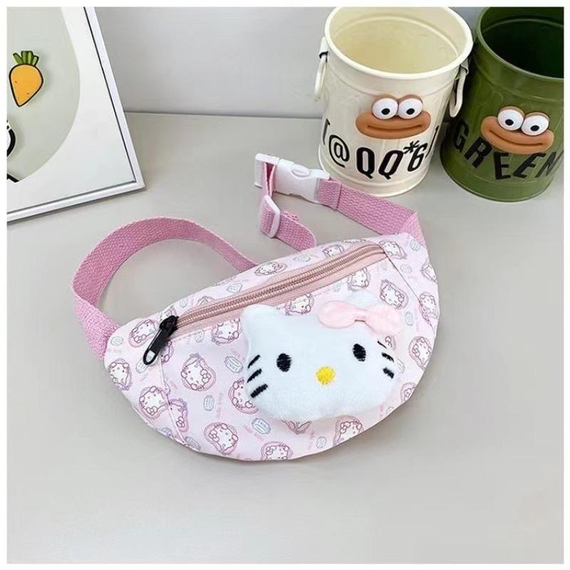 Versatile cute cartoon fanny pack Kulomie messenger bag mini high-value breast bag casual girl children's shoulder bag