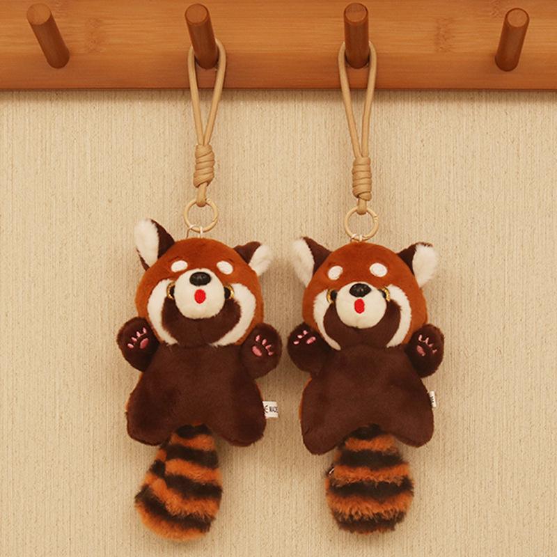 4-inch Creative Cartoon Plush Doll Keychain - Cute Claw Machine Toy & Gift for Girls
