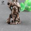 Antique Bronze Guan Gong Statue Ornament Pure Copper Buddha Figurines Miniatures Home Decoration Accessories Crafts Collections