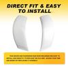 For 99-07 Ford Super Duty Oxford White 2PCS Upgraded Extended Cab Roof Molding V